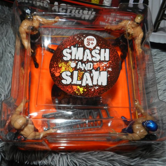 Smash and Slam Wrestlers w/ Ring + accessories playset Sealed 🆕NWT⌚SHIPS FAST - Picture 1 of 14